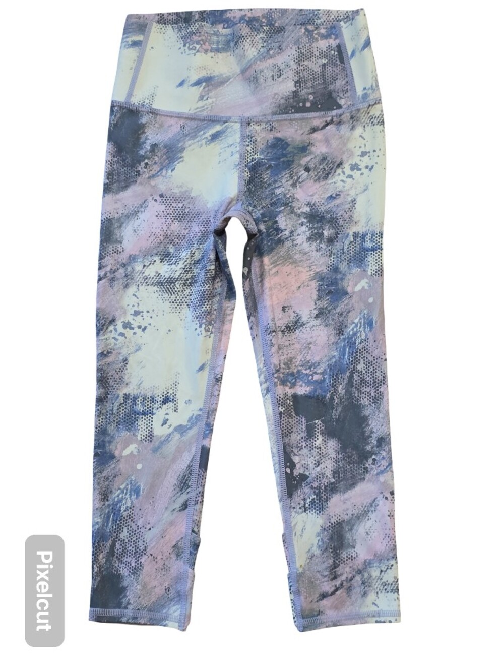 Xhilaration Girls' Multicolor Pastel Abstract Leggings - Blue, Purple, Pink